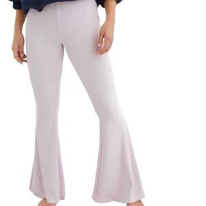 Aerie Light Purple Flared Ribbed Lounge Pants - M Long